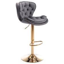 Dianne Velvet Adjustable Bar Stool