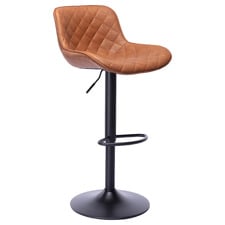 Leni Faux Leather Adjustable Bar Stool