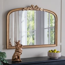 Gold Shae Arched Wall Mirror