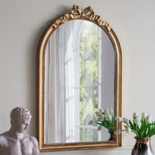 Gold Auguste Arched Wall Mirror