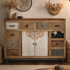 Natural Sunny Cowhide Chest of Drawers