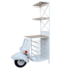 Vespa-Look Scooter Bar Cart