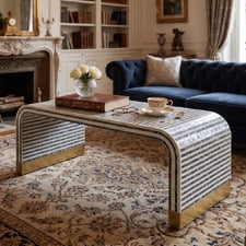 Cai Rectangular Mother of Pearl Coffee Table