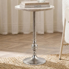 Lucien Iron & Indian Marble Side Table