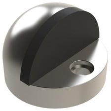 Architectural Half Moon Floor Mount Door Stop with 11mm Base