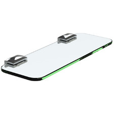 Chrome Plated Glass Bathroom Shelf
