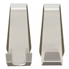 2 Piece Facet Stainless Steel Hook Set