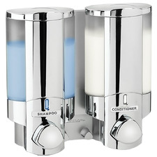 Chrome Aviva Double Shower Dispenser