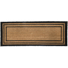 Rectangular Lines Printed Coir Ranchslider Doormat