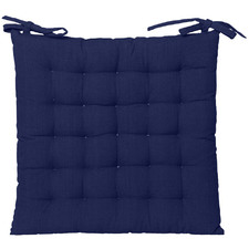 Solid Cotton Outdoor Chair Pad