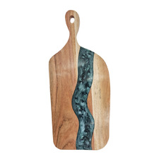 Evergreen Bently 45cm Acacia Wood & Resin Serving Board
