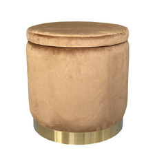 Roxanne Velvet Storage Ottoman