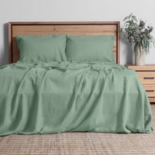Solid French Linen Sheet Set