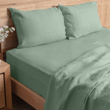 Solid French Linen Standard Pillowcases (Set of 2)