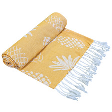 Pineapple Recycled Turkish Cotton-Blend Beach Towel