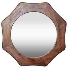 Nicole Octagon Mango Wood Mirror