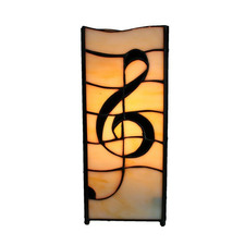 Music Symbol Square Pole Table Lamp