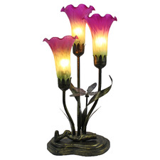 Three Branch Upward Lily Lamp