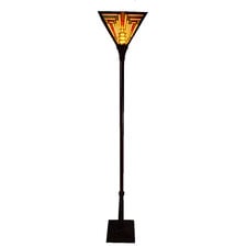 Square Geometric Leadlight Uplight Floor Lamp