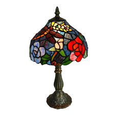 Leadlight Table Lamp 37cm