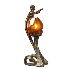 Lady Liberty Bronze Art Deco Table Lamp
