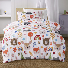 Rainbow Forest Glow in the Dark Quilt Cover Set