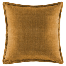 Mustard Square Linen Cushion