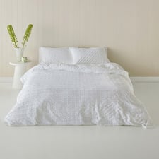 Jumbo Cotton Waffle Jacquard Quilt Cover Set