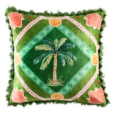 Palm Cove Velvet Cushion