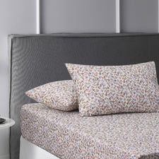 Lisa Washed Cotton Fitted Sheet Set