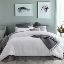 White Waffle Quilt Cover Set
