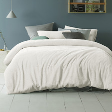 White Teddy Quilt Cover Set