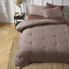 Tobacco Seersucker Comforter Set