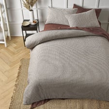 Natural Waffle Hokey Pokey Quilt Cover Set