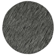 Black Skandi Wool Round Rug