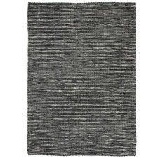 Black Skandi Wool-Blend Rug