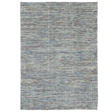 Teal Skandi Hand-Woven Wool Rug