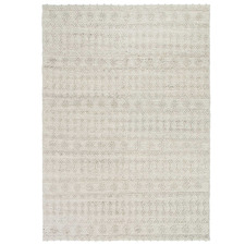 Natural Aztec-Style Flat Weave Wool-Blend Rug