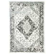 Grey & White Delicate Traditional Rug