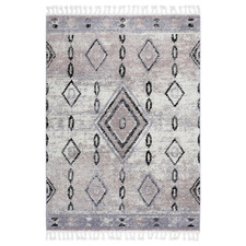 Silver & Grey Nador Boho Moroccan Rug