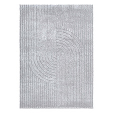 Grey Aluna Shag Area Rug