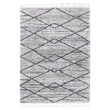 Ana Shaggy Argyle Power-Loomed Rug