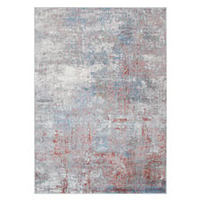 Cream & Red Expressions Modern Rug