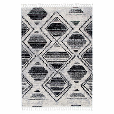 Black Myk Diamond Rug