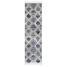 Black Myk Diamond Rug