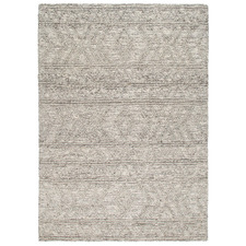 Ash Aztec-Style Flat Weave Wool-Blend Rug