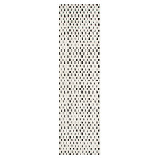 Black & Cream Bass Squares Rug
