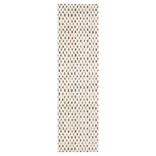 Brown & Cream Bass Squares Rug