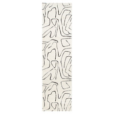 Cream & Black Kezia Modern Lines Runner