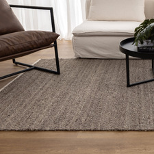 Choc Chip Harmony Hand-Woven Boucle Wool Rug